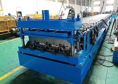 PLC Controlled Steel Deck Roll Forming Machine Composite Floor Decking Sheets Usage