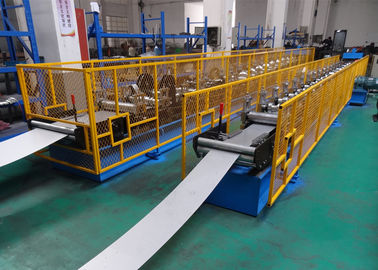 Steel Rain Gutter Roll Forming Machine for Galvanized Steel / Aluminum / Copper Material