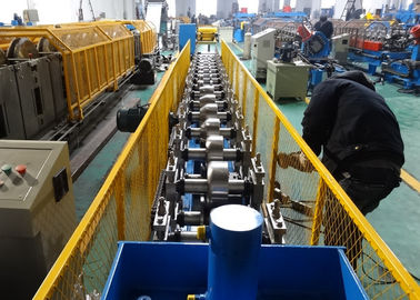 Steel Rain Gutter Roll Forming Machine for Galvanized Steel / Aluminum / Copper Material