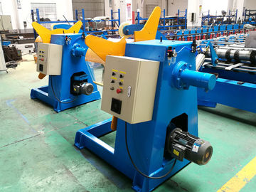 3 Ton Roll Forming Machine Parts / Hydraulic Decoiler 3KW Motor Powered