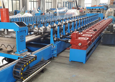 Thrie Beam Highway Guardrail Roll Forming Machine With Servo Flying Cutoff