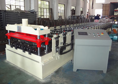 PLC Controlled Automatic Roll Former , Metal Floor Deck Roll Forming Machine