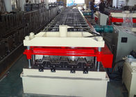 PLC Controlled Automatic Roll Former , Metal Floor Deck Roll Forming Machine
