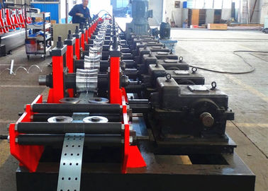 Metal Strut Channel Roll Forming Machine , Gear Box Driven Frame Roll Former