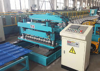 Pressed Steel Roof Tile Roll Forming Line For PPGI / GI / PPGL / GL Coils