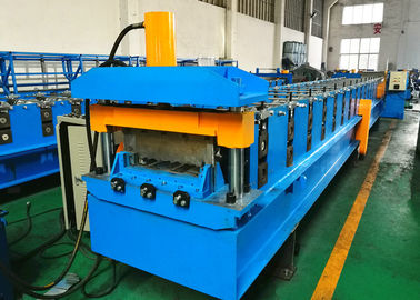 Composite Steel Deck Roll Forming Machine , Galvanized Mild Metal Deck Roll Former