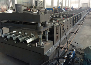 Corrugated Floor Deck Roll Forming Machine , 0.8 - 1.5mm Thick Metal Roll Former