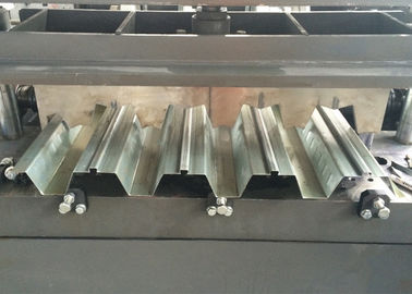 Corrugated Floor Deck Roll Forming Machine , 0.8 - 1.5mm Thick Metal Roll Former