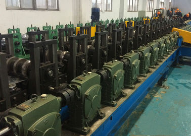 C Channel Cable Tray Roll Forming Machine , Gear Box Driven Cable Tray Making Machine