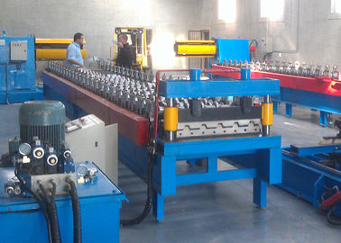 Chain Driven IBR Metal Roof Roll Forming Machine PLC Controlled With Curving Unit