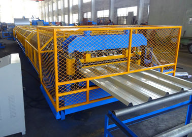 Trapezoidal Profile Metal Roof Roll Forming Machine 15 - 20 M/Min High Speed Type