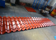 Color Coated Steel Tile Roof Panel Roll Forming Machine With 3D Cut End