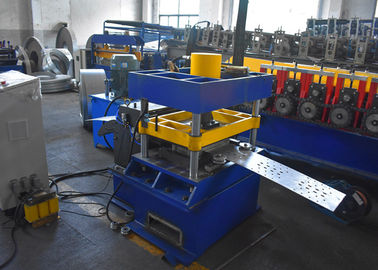 Storage Rack Vertical Post Section Roll Forming Machine With Punching Unit For Various Patterns