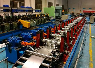 High Speed C Purlin Roll Forming Machine, Servo Flying Cutting