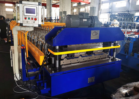 4 Rib Profile Metal Roofing Sheet Roll Forming Machine With Electric Shear