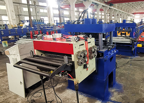 Automatic Adjustment CZ Purlin Changeover Roll Forming Machine With Gear Box Driven System