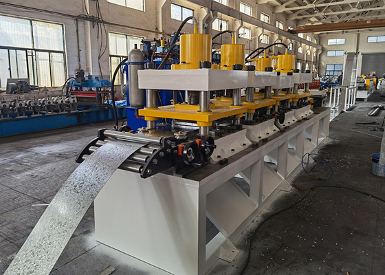 15m/min Z Purlin Roll Forming Machine With Servo-Tracking Cutting Device