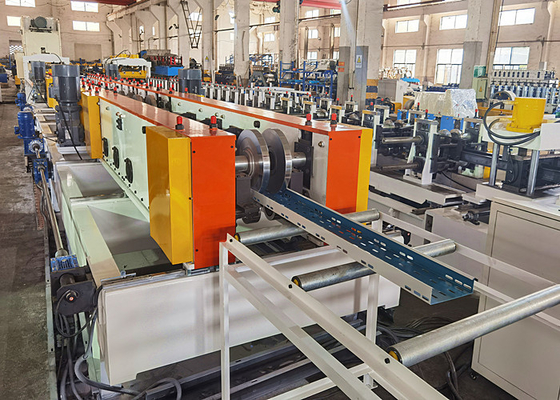 Galvanized Steel / Stainless Steel / Pre-painted Steel Perforated Cable Tray Roll Forming Production Line