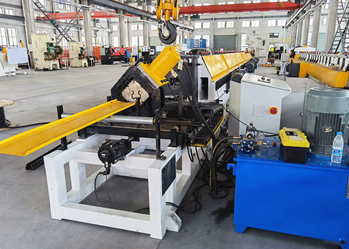 Customizable Steel Upright Column Roll Forming Machine For Logistic Storage System