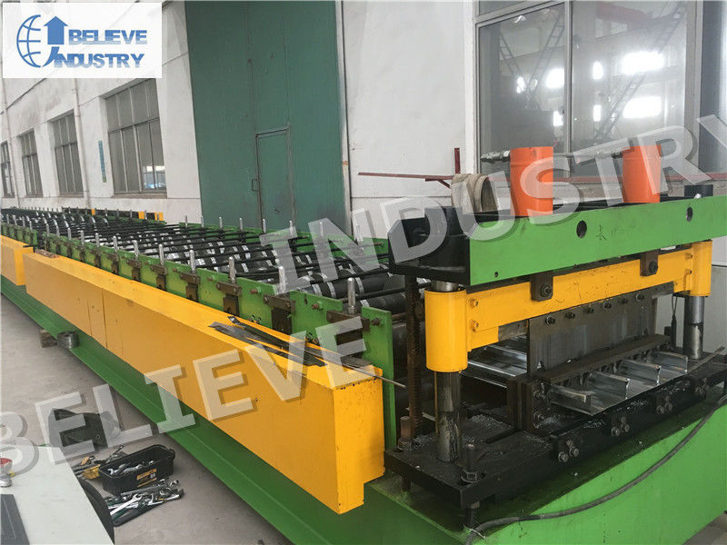 High Speed Steel Deck Roll Forming Machine For Closed Floor Decks Producing