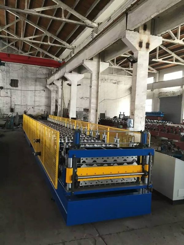 Cassette Type Metal Roof Roll Forming Machine , Double Layer Roll Forming Machine