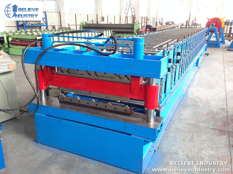 2 Layer Roofing Sheet Roll Forming Machine With Wall Panel Type Side Structure