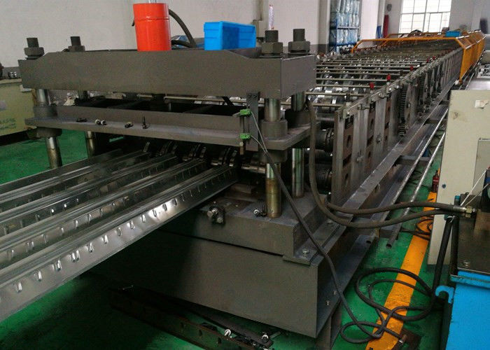 Corrugated Floor Deck Roll Forming Machine , 0.8 - 1.5mm Thick Metal Roll Former