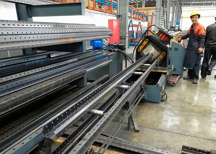 Warehouse Storage Racks Upright Teardrop Frames Roll Forming Machine