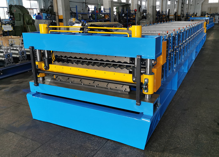 Double Layer Metal Roofing Sheet Roll Forming Machine For Corrugated Sheets and 6 Rib Profile Sheets