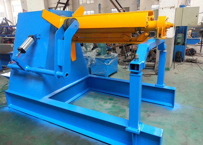 Ces Roll Machine 5 Ton Hydraulic Decoiler For Automatic CNC Roll Forming Line CE Approved